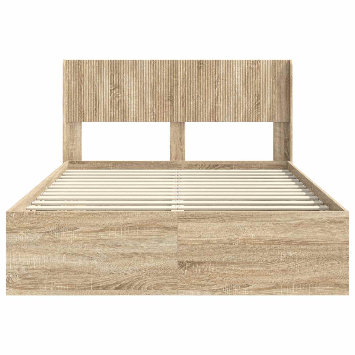 Bed Frame Storage Headboard Sonoma oak