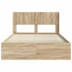 Bed Frame Storage Headboard Sonoma oak