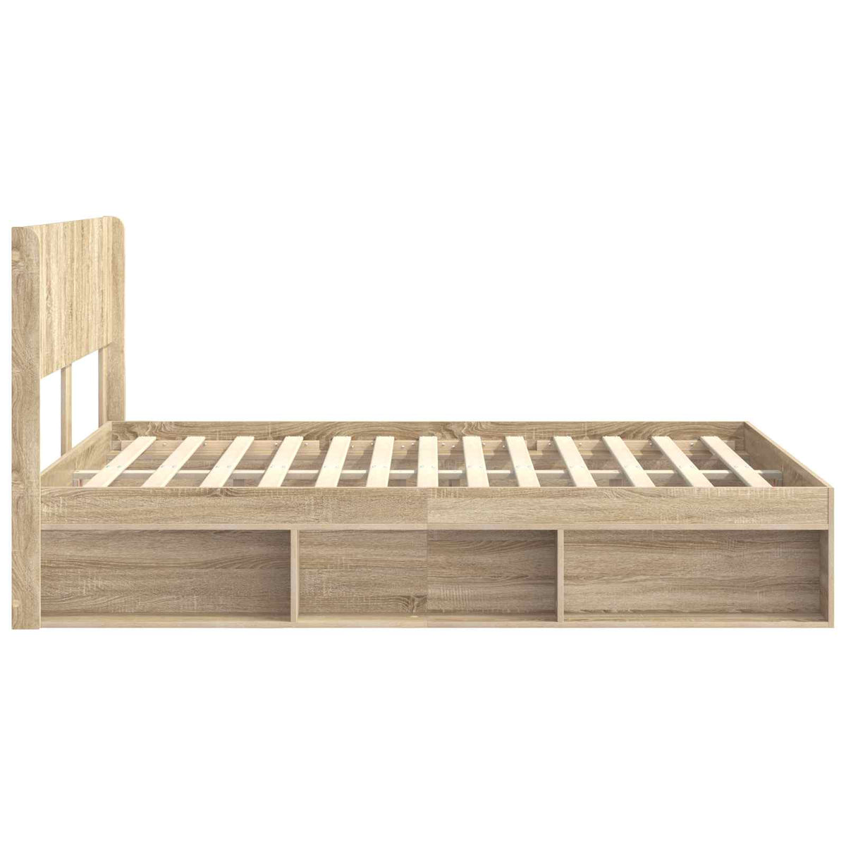 Bed Frame Storage Headboard Sonoma oak