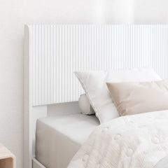 Bed Frame Storage Headboard White