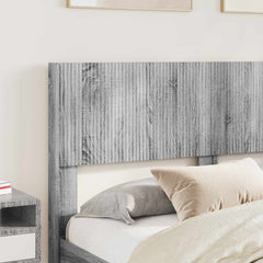 Bed Frame with Storage and Headboard Length 200 cm Grey Sonoma 160 cm
