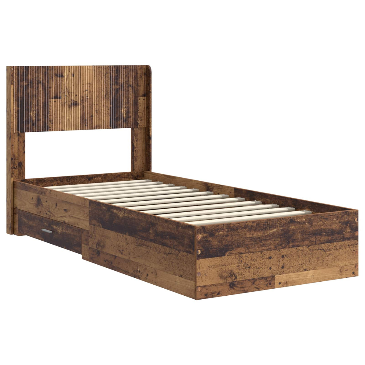 Bed Frame Storage Headboard Length Old wood