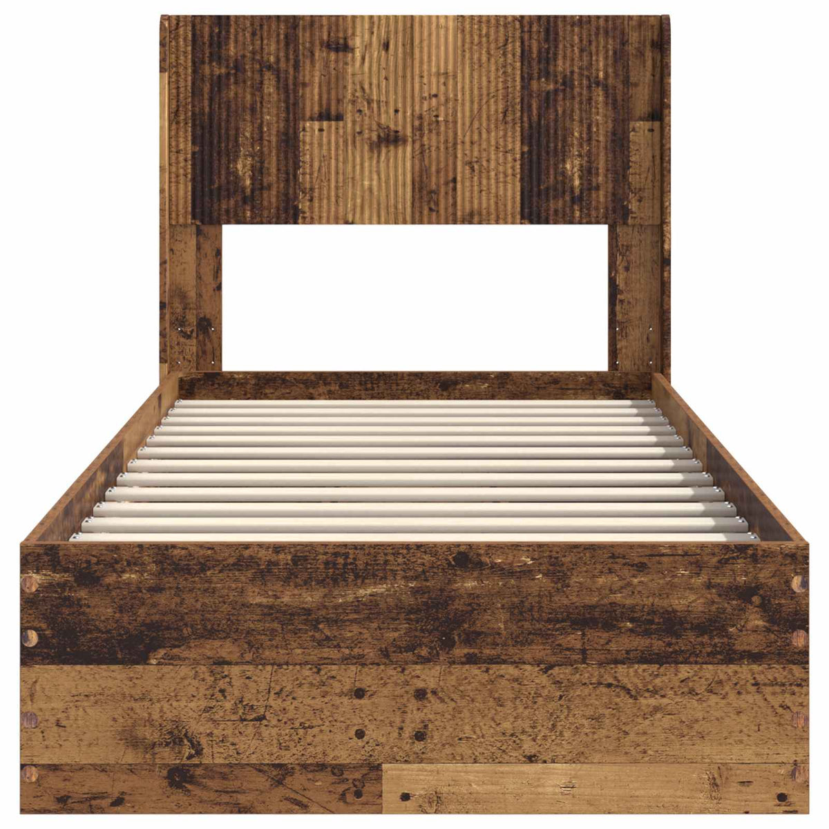 Bed Frame Storage Headboard Length Old wood