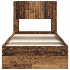 Bed Frame Storage Headboard Length Old wood