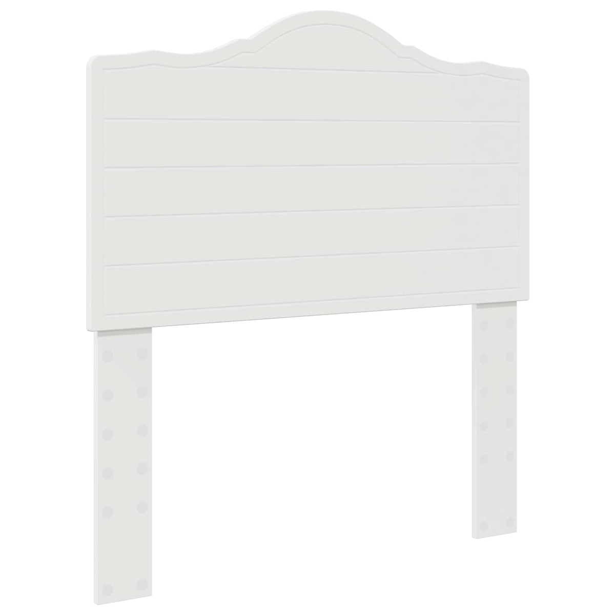 Bed Frame with Headboard 75 x 190 cm Solid Pine Wood White