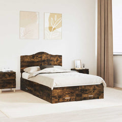 Bed Frame Engineered Wood Smoked oak
