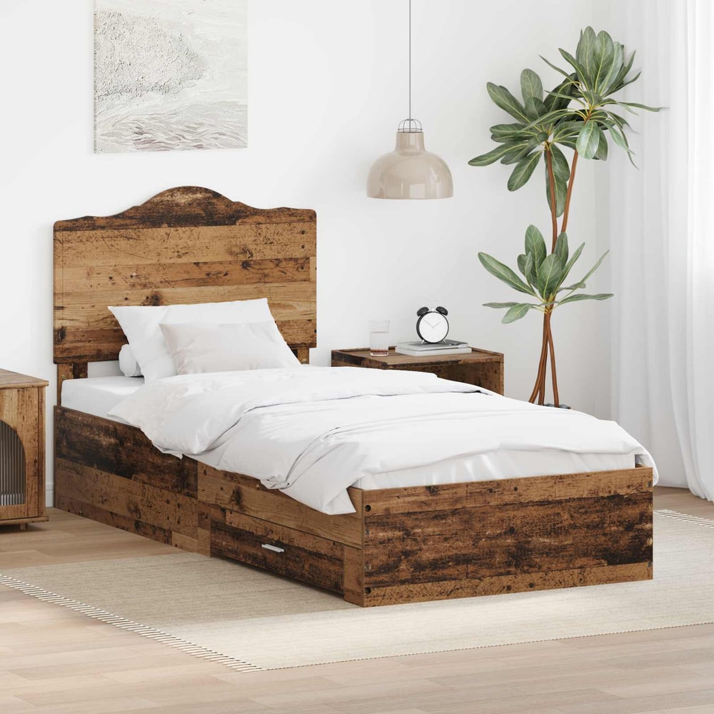 Bed Frame Engineered Wood Old
