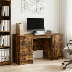 Desk 142.5 x 50 x 75 cm Engineered Wood Smoked oak
