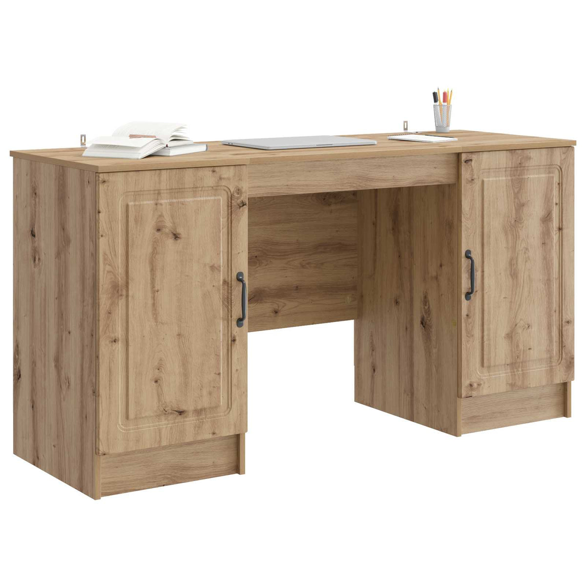 Desk 142.5 x 50 x 75 cm Engineered Wood Artisan oak