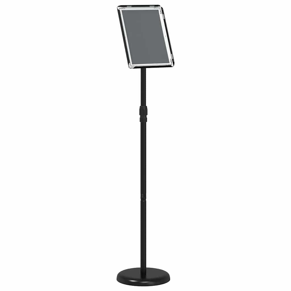 vidaXL Trade Show Displays Black 25 x 25 x 125 cm Aluminum 6