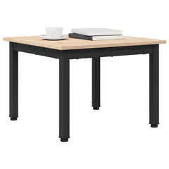 vidaXL Coffee Table Natural 50 x 50 x 36 cm Solid Pine Wood 3