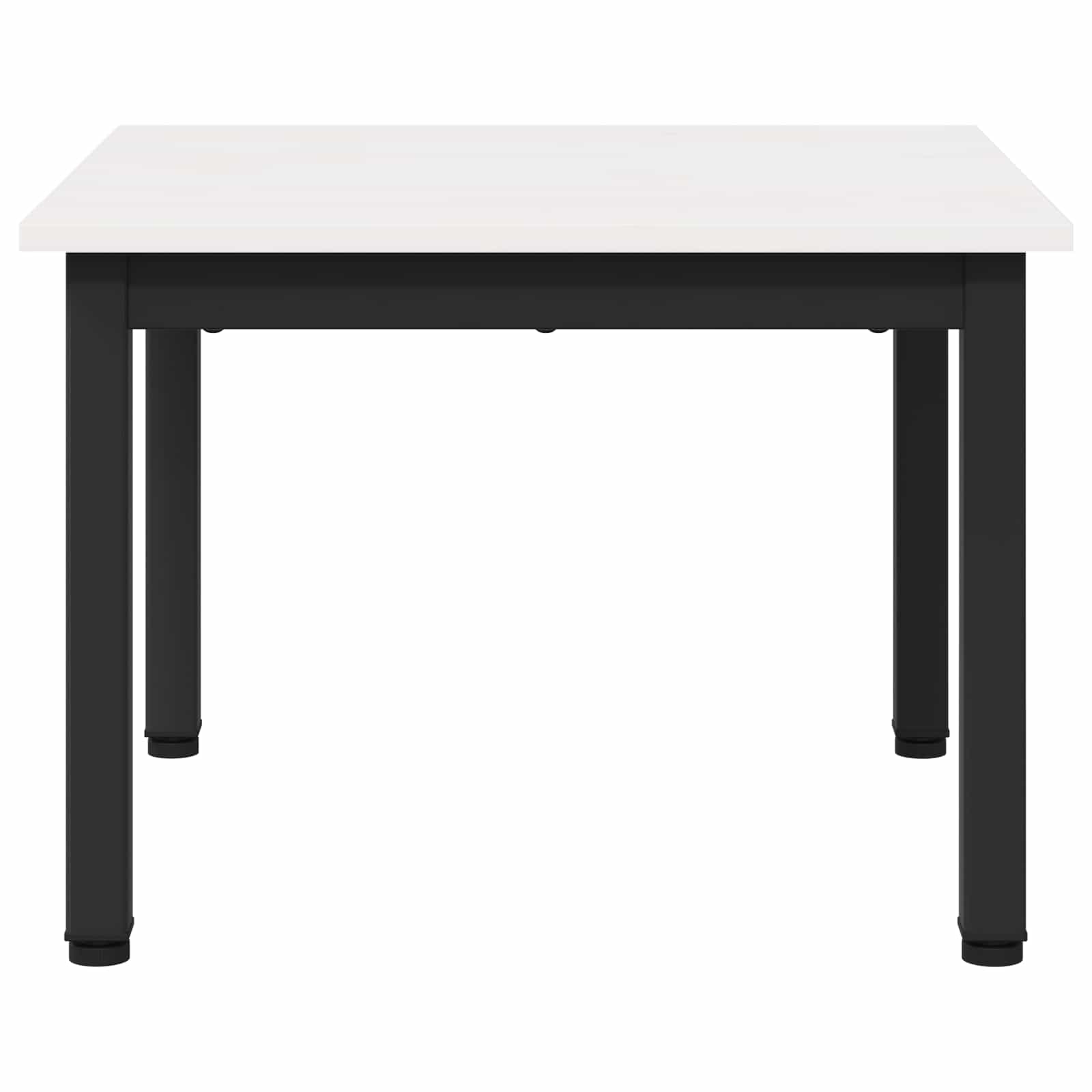 vidaXL Coffee Table White 50 x 50 x 36 cm Solid Pine Wood 5