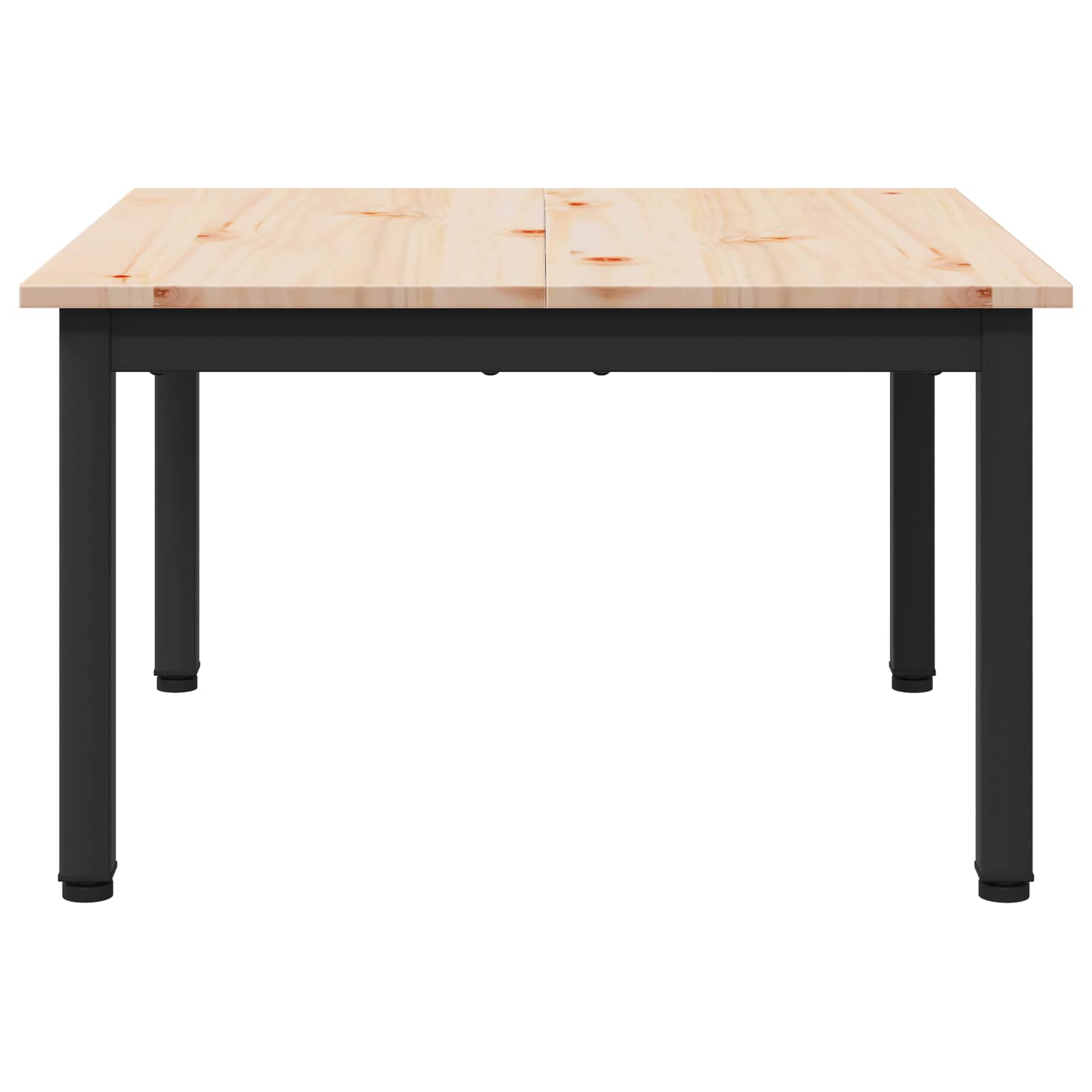vidaXL Coffee Table Natural 60 x 60 x 36 cm Solid Pine Wood 5