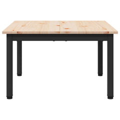 vidaXL Coffee Table Natural 60 x 60 x 36 cm Solid Pine Wood 5
