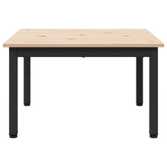 vidaXL Coffee Table Natural 60 x 60 x 36 cm Solid Pine Wood 6