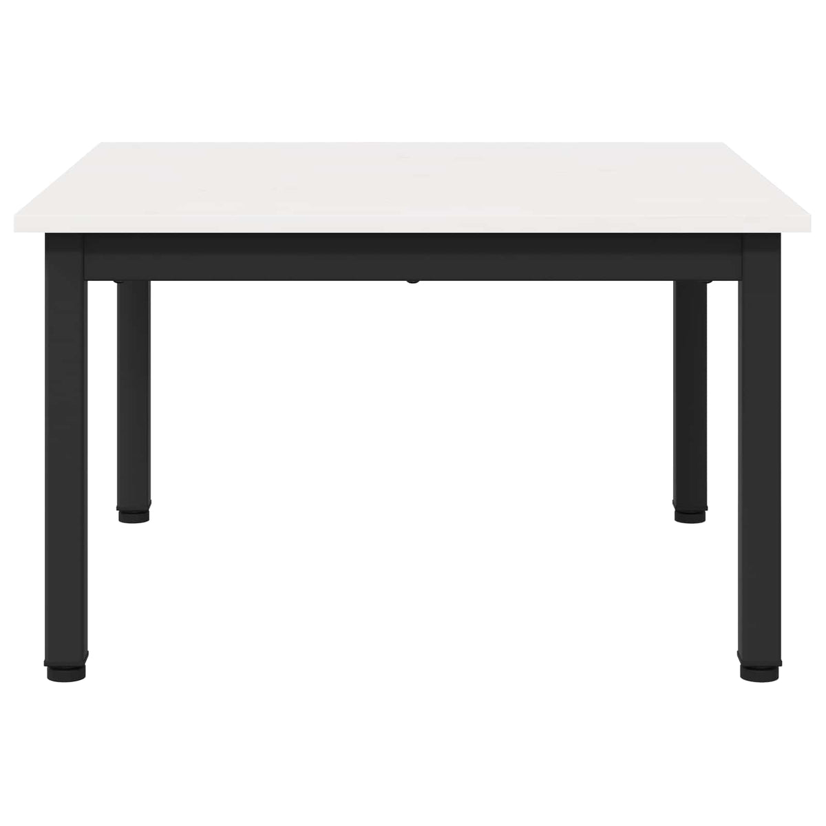 vidaXL Coffee Table White 60 x 60 x 36 cm Solid Pine Wood 6