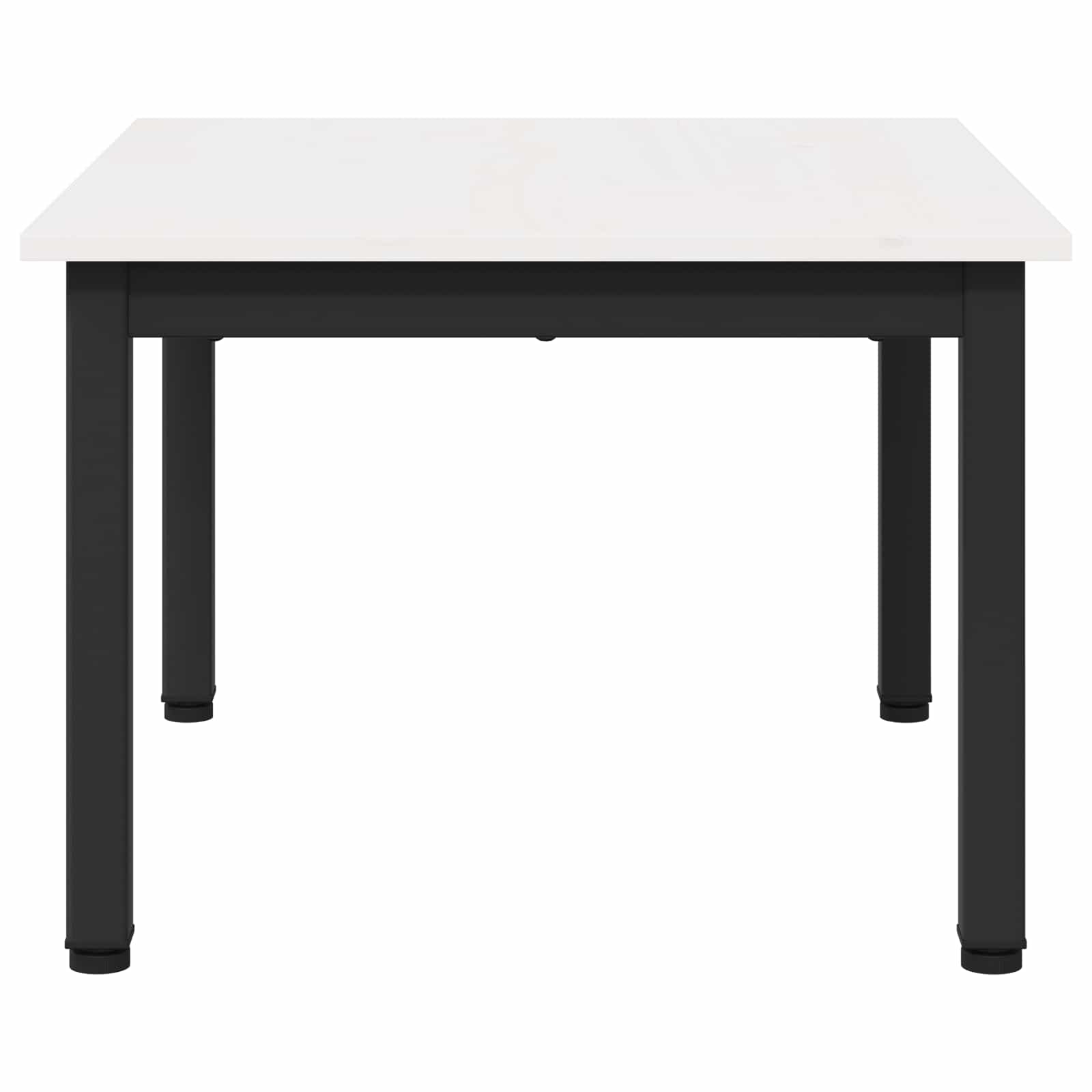 vidaXL Coffee Table White 60 x 50 x 36 cm Solid Pine Wood 6