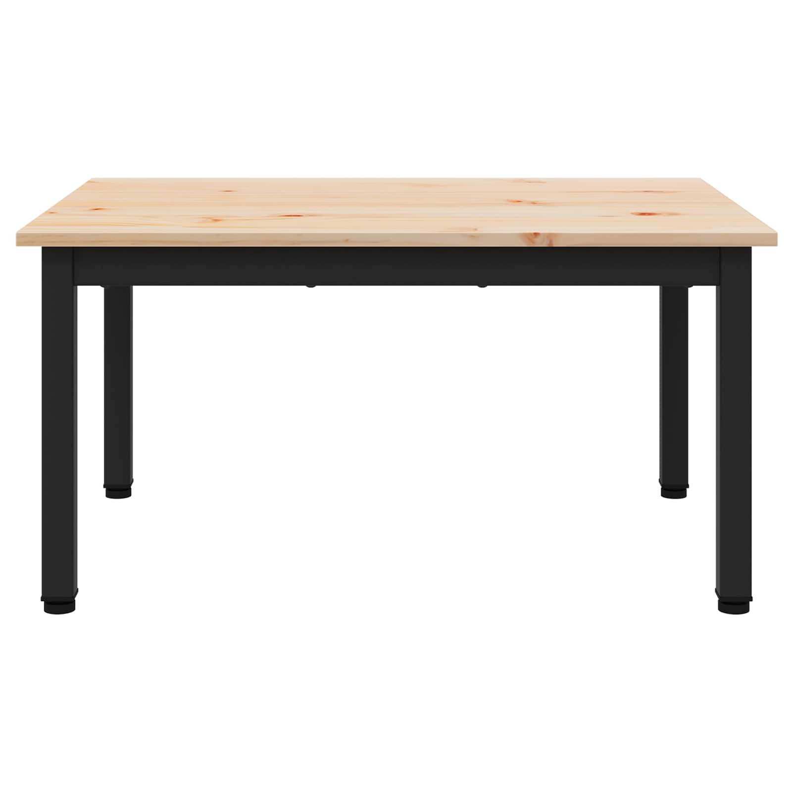 vidaXL Coffee Table Natural 70 x 50 x 36 cm Solid Pine Wood 5