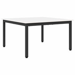 vidaXL Coffee Table White 80 x 80 x 45 cm Solid Pine Wood 2