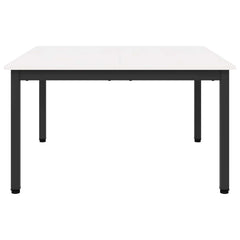 vidaXL Coffee Table White 80 x 80 x 45 cm Solid Pine Wood 5