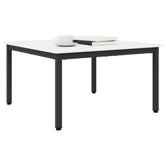 vidaXL Coffee Table White 80 x 80 x 45 cm Solid Pine Wood 3