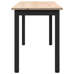 Bench Solid Pine Wood Natural 110 x 35 x 45 cm