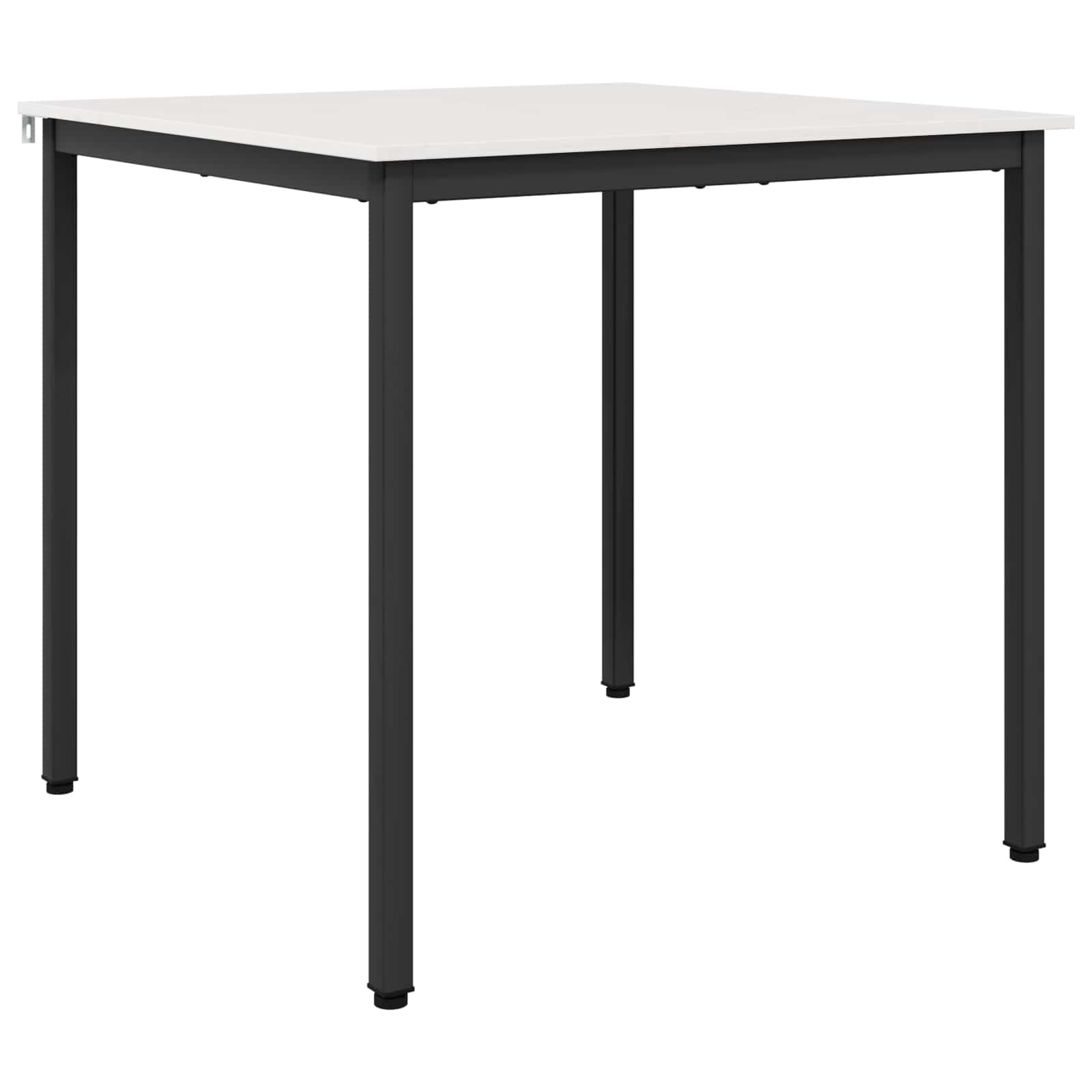 vidaXL Dining Table White 80 x 80 x 75 cm Solid Pine Wood 2