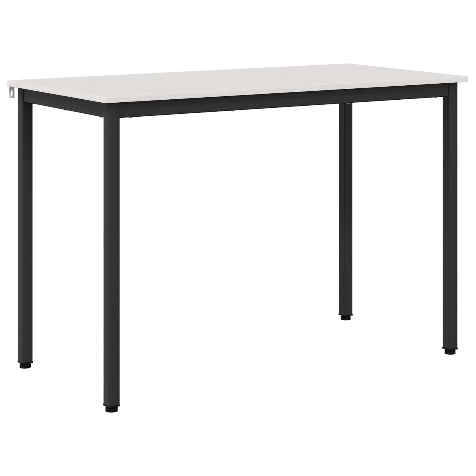 vidaXL Dining Table White 110 x 55 x 75 cm Solid Pine Wood 2