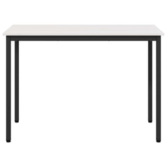 vidaXL Dining Table White 110 x 55 x 75 cm Solid Pine Wood 5