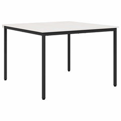 vidaXL Dining Table White 110 x 110 x 75 cm Solid Pine Wood 2