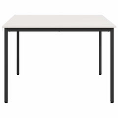 vidaXL Dining Table White 110 x 110 x 75 cm Solid Pine Wood 6