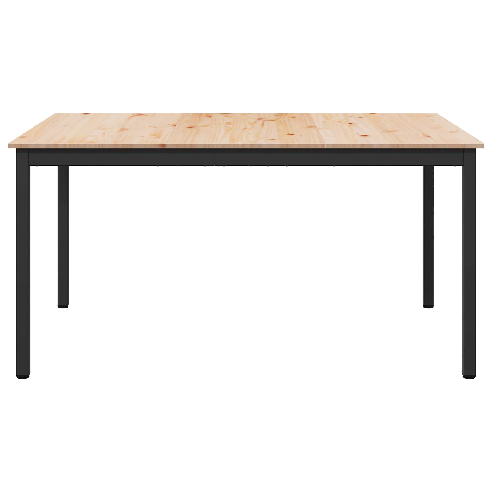 vidaXL Dining Table Natural 140 x 80 x 75 cm Solid Pine Wood 5