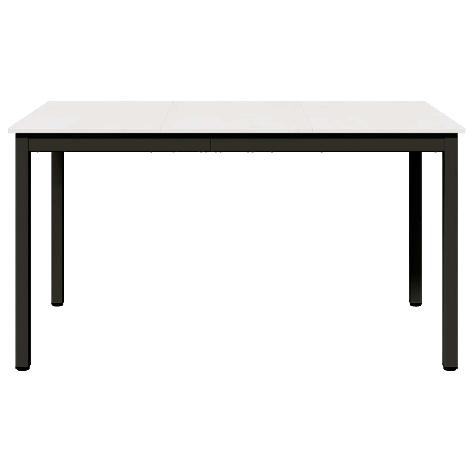 vidaXL Dining Table White 140 x 80 x 75 cm Solid Pine Wood 5