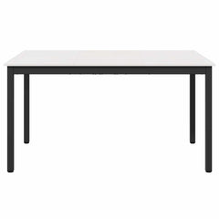 vidaXL Dining Table White 150 x 90 x 75 cm Solid Pine Wood 5
