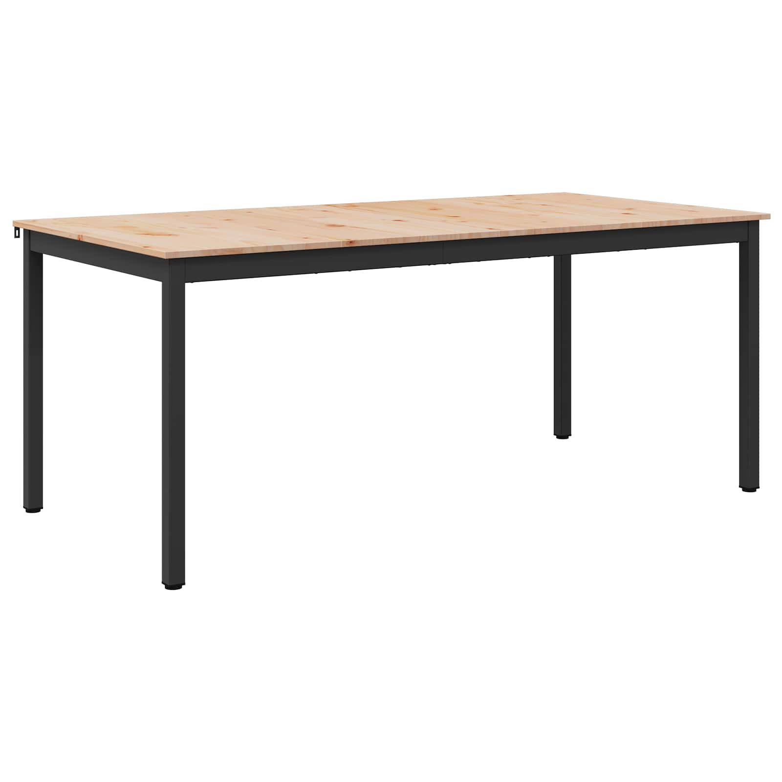 vidaXL Dining Table Natural 180 x 90 x 75 cm Solid Pine Wood 2