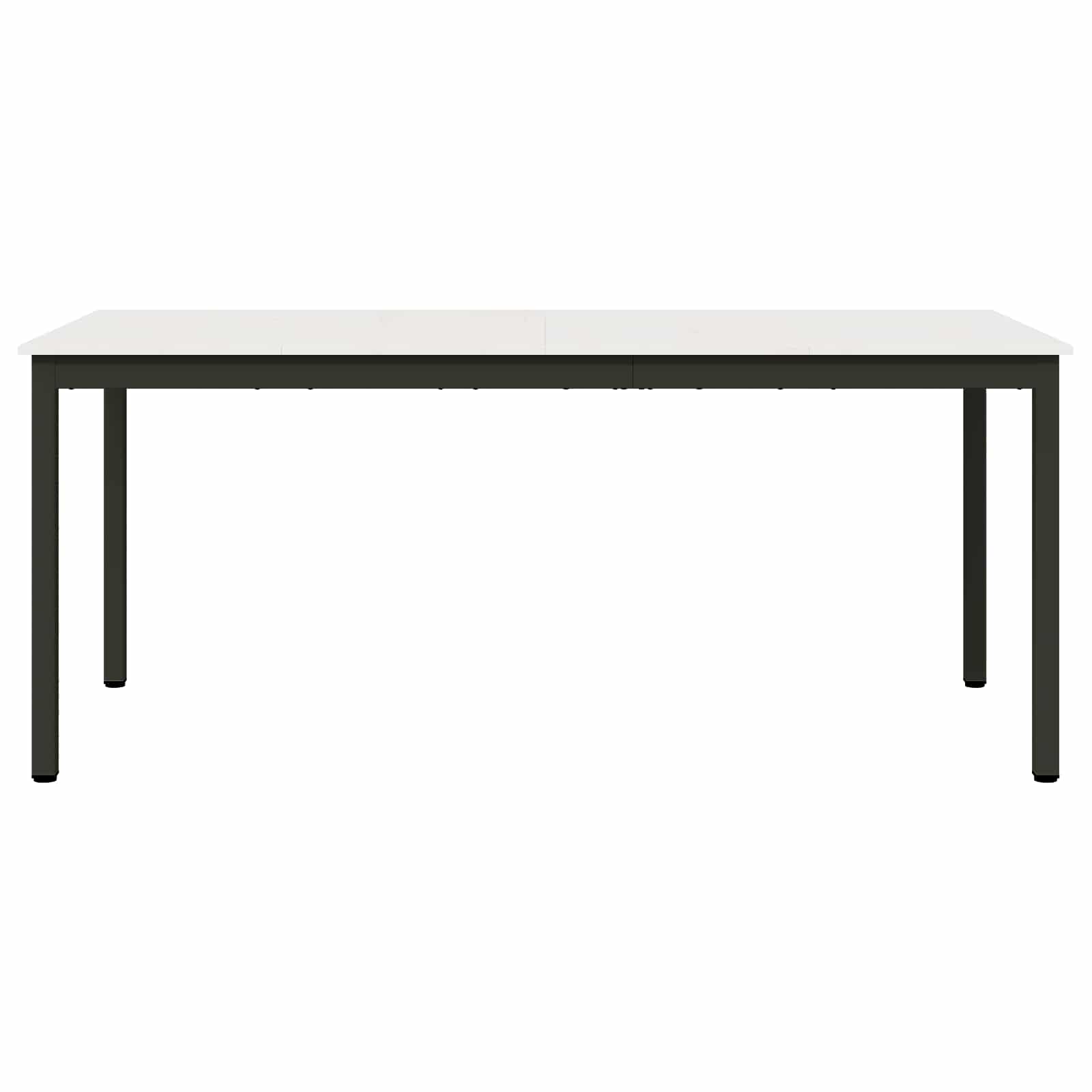 vidaXL Dining Table White 180 x 90 x 75 cm Solid Pine Wood 5