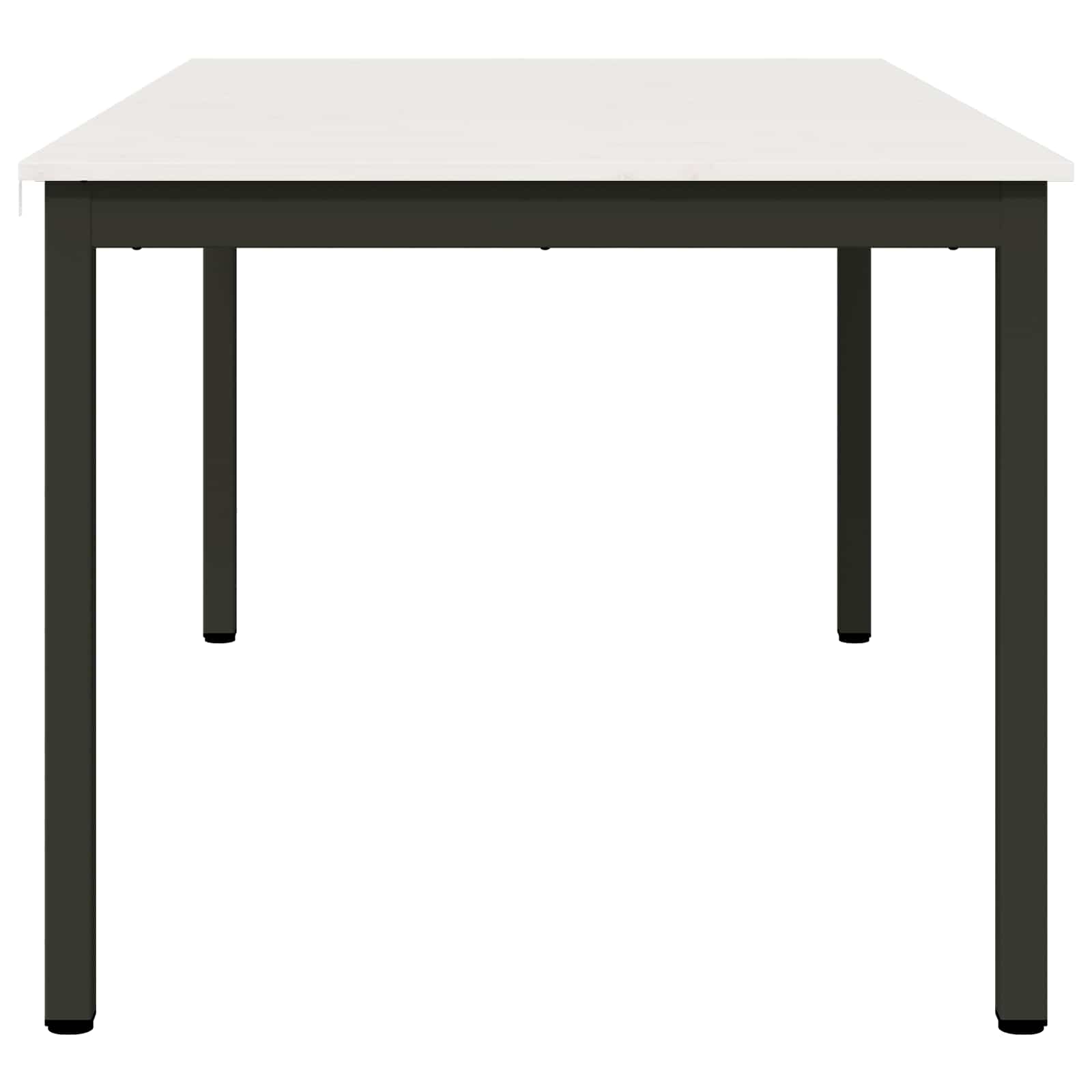 vidaXL Dining Table White 180 x 90 x 75 cm Solid Pine Wood 6