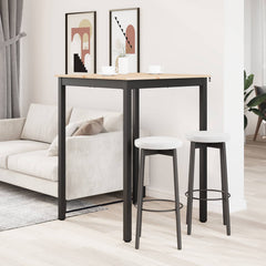 vidaXL Bar Table 80 x 80 x 105 cm Solid Pine Wood Natural Square 4