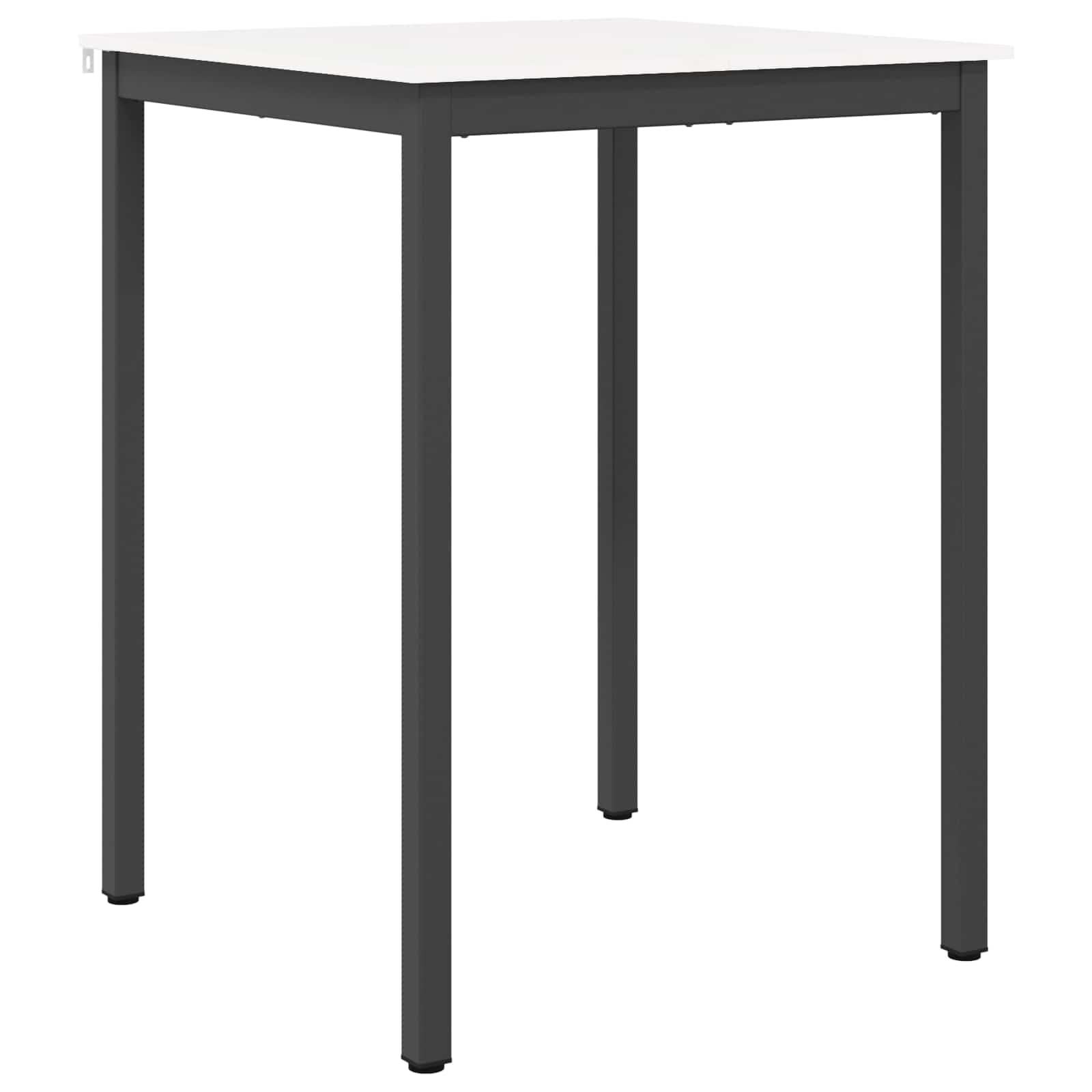 vidaXL Bar Table White 80 x 80 x 105 cm Solid Pine Wood 2