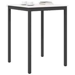 vidaXL Bar Table White 80 x 80 x 105 cm Solid Pine Wood 3
