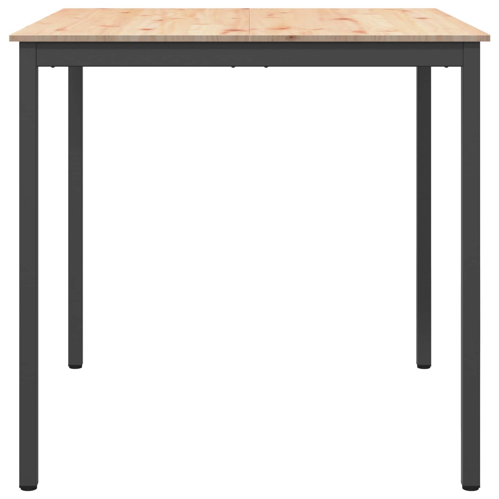 vidaXL Bar Table 110 x 110 x 105 cm Solid Pine Wood Natural Square 5