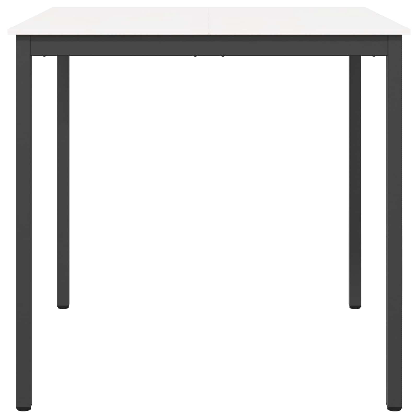 vidaXL Bar Table White 110 x 110 x 105 cm Solid Pine Wood 5