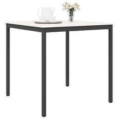 vidaXL Bar Table White 110 x 110 x 105 cm Solid Pine Wood 3