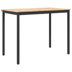 vidaXL Bar Table 140 x 80 x 105 cm Solid Pine Wood Natural Rectangular 2