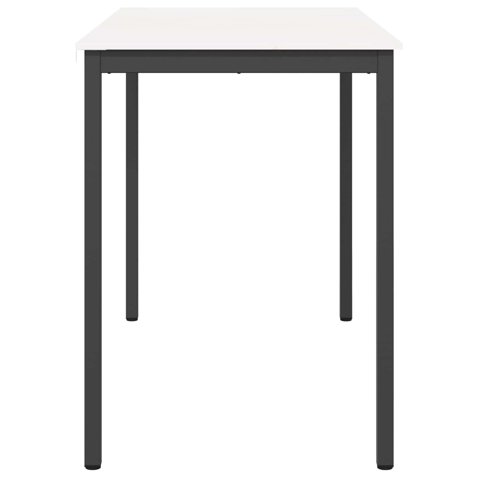 vidaXL Bar Table White 150 x 80 x 105 cm Solid Pine Wood 6