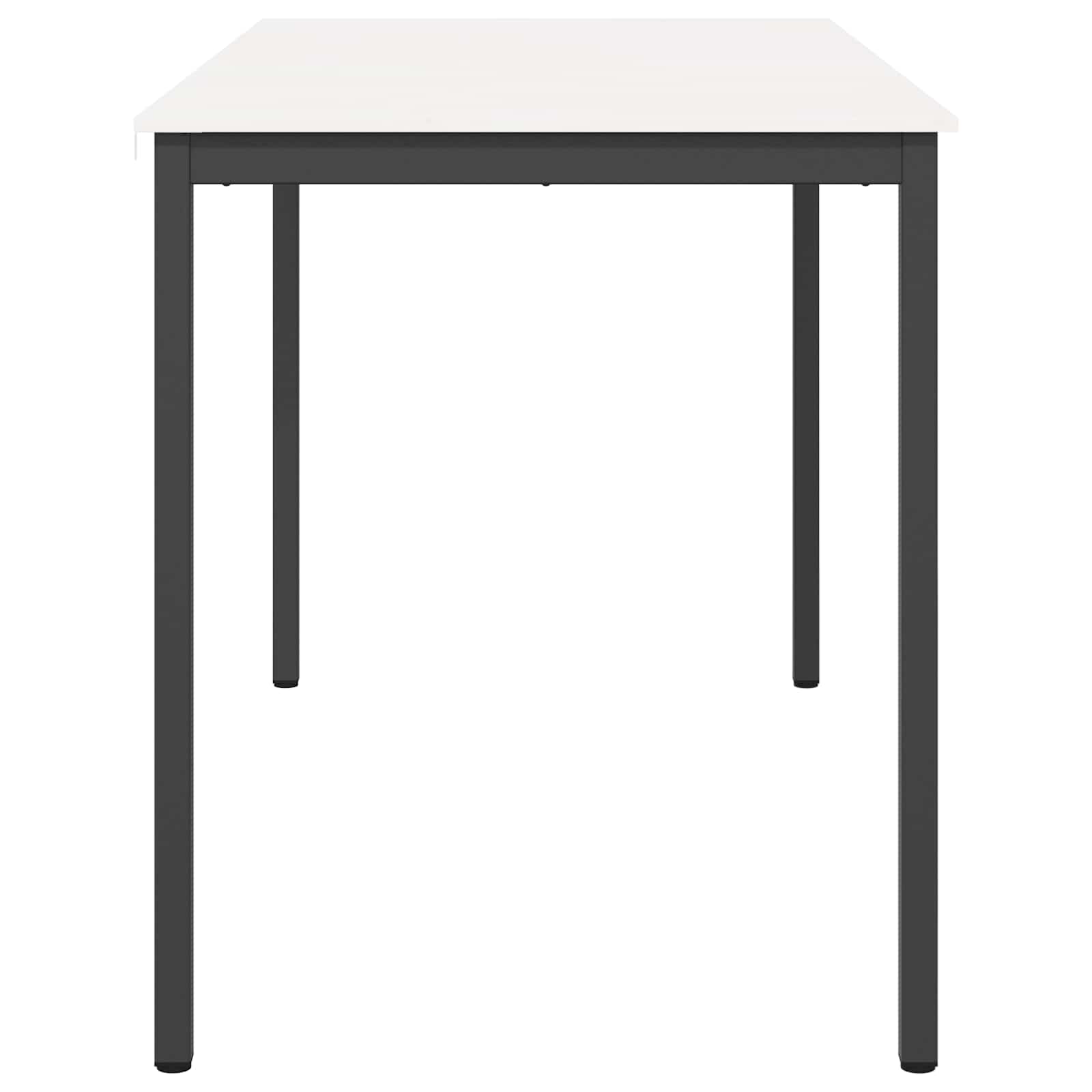 vidaXL Bar Table White 180 x 90 x 105 cm Solid Pine Wood 6