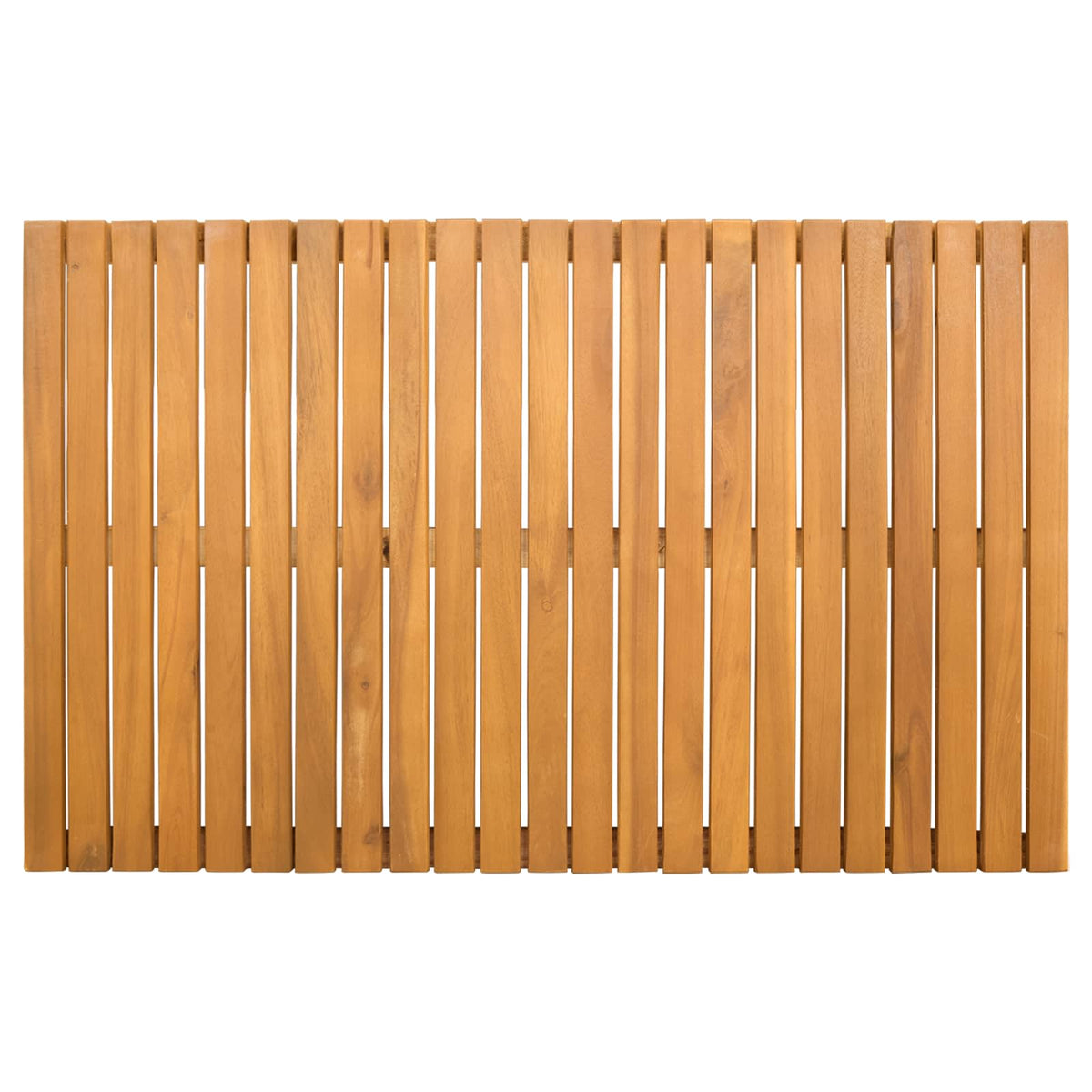 Bath Mat Natural Solid Acacia Wood 80 cm 50 cm