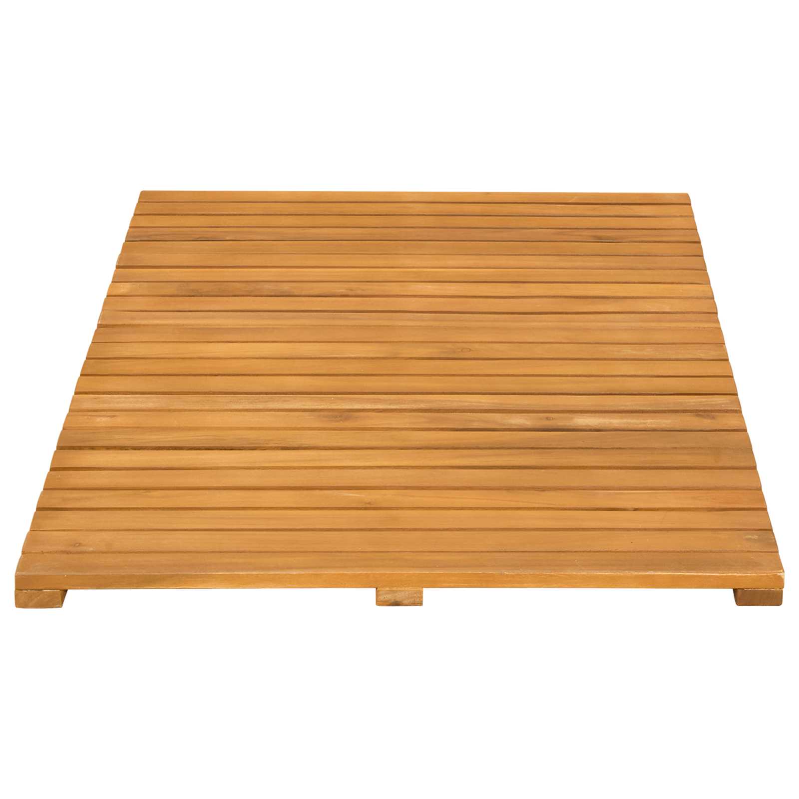 vidaXL Bath Mat Natural 80 x 50 cm Solid Acacia Wood 5