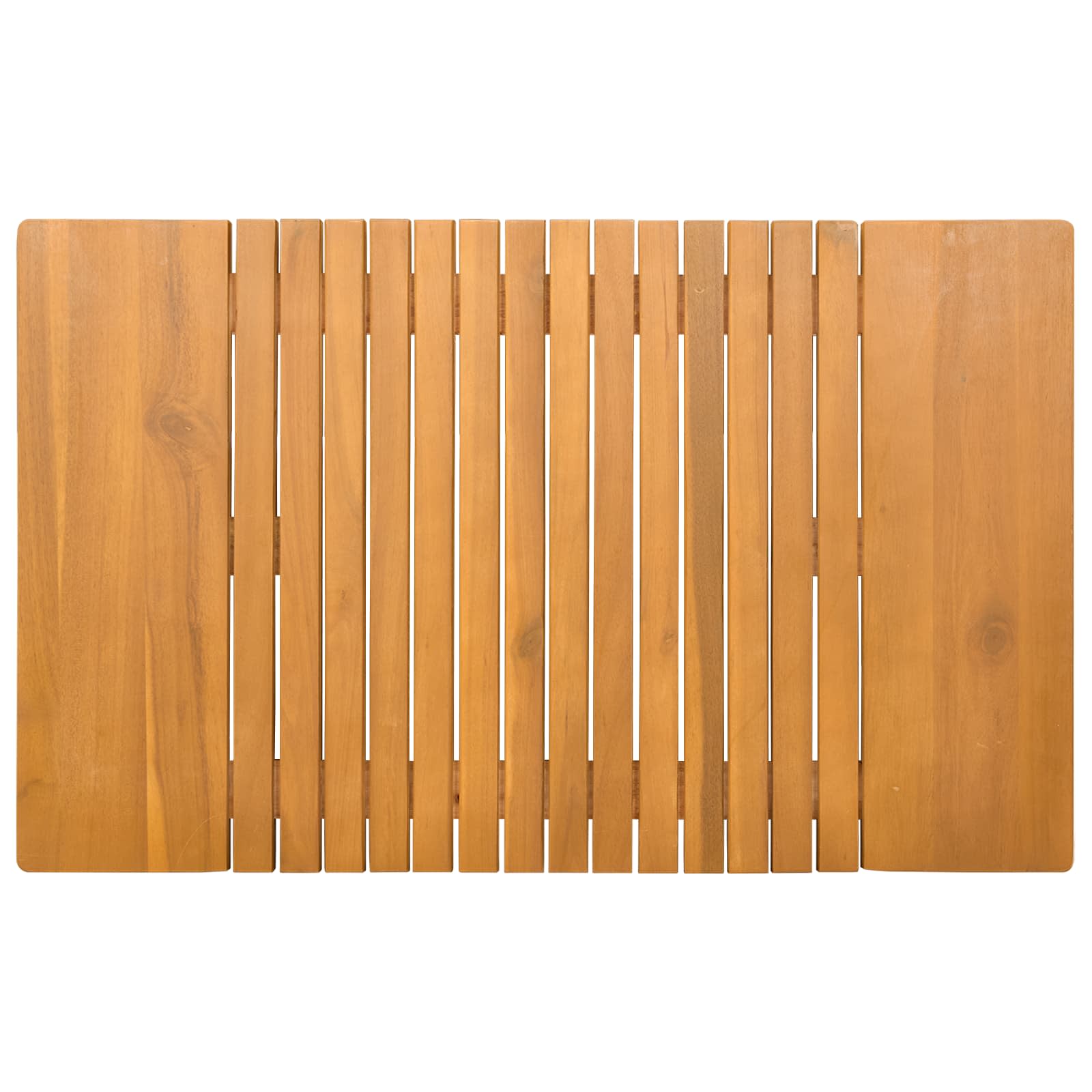 vidaXL Bath Mat Natural 81 x 50 cm Solid Acacia Wood 4