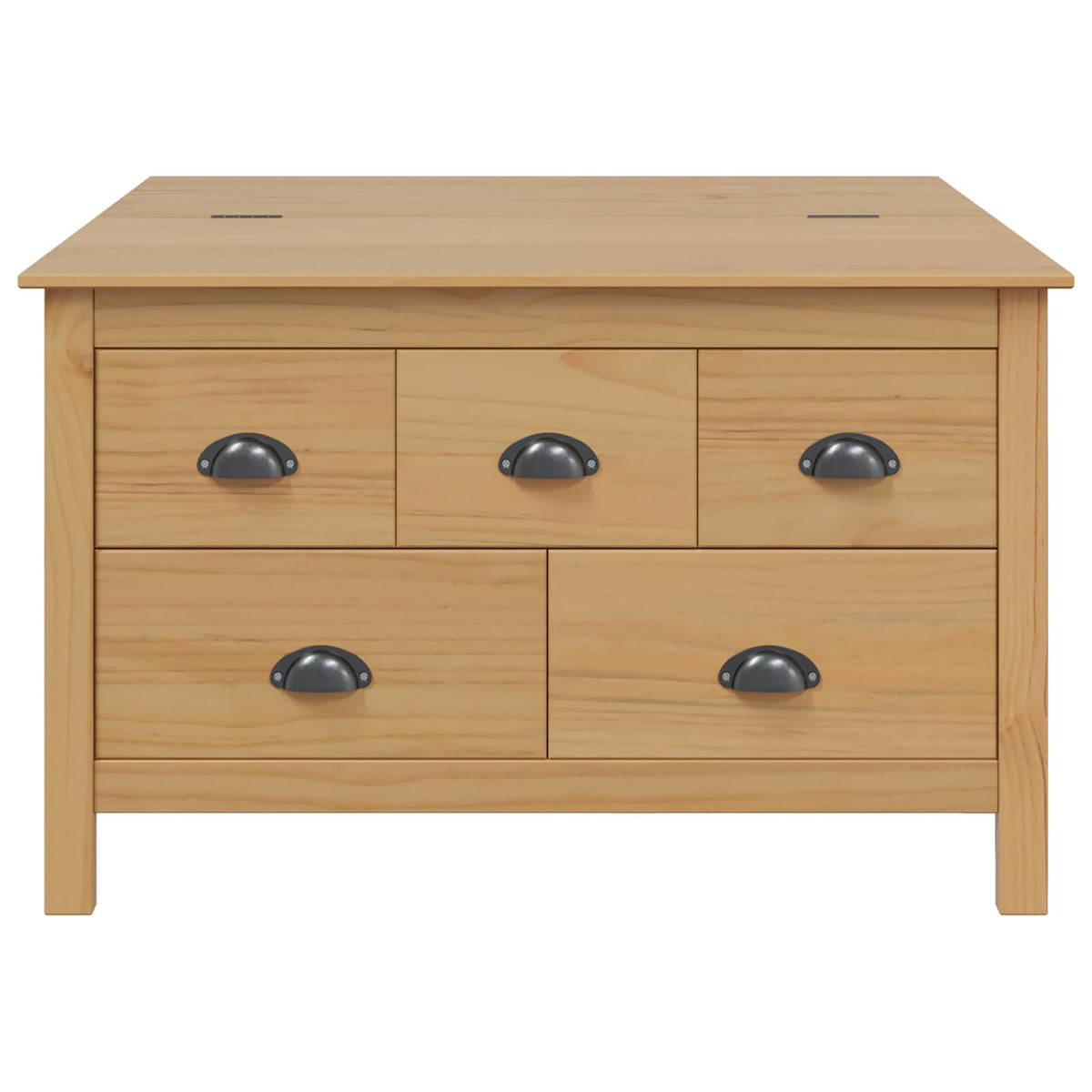 Coffee Table HILL 79.5 x 79.5 x 49 cm Honey brown
